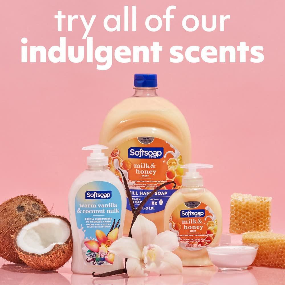 imageSoftsoap Milk ampamp Honey Scented Liquid Hand Soap Refill 50 OunceMilk and Honey