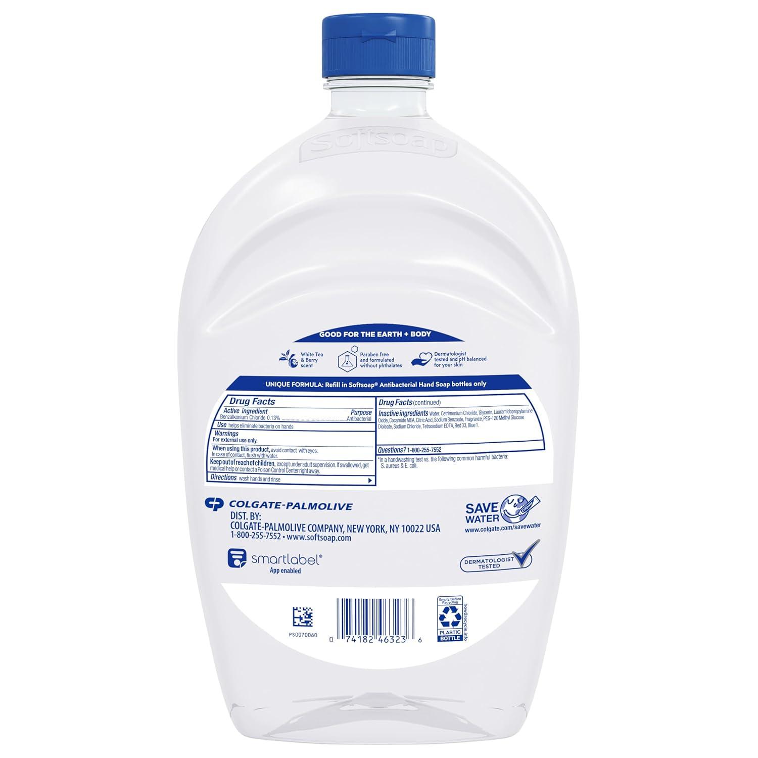 imageSoftsoap Milk ampamp Honey Scented Liquid Hand Soap Refill 50 OunceWhite Tea  Berry