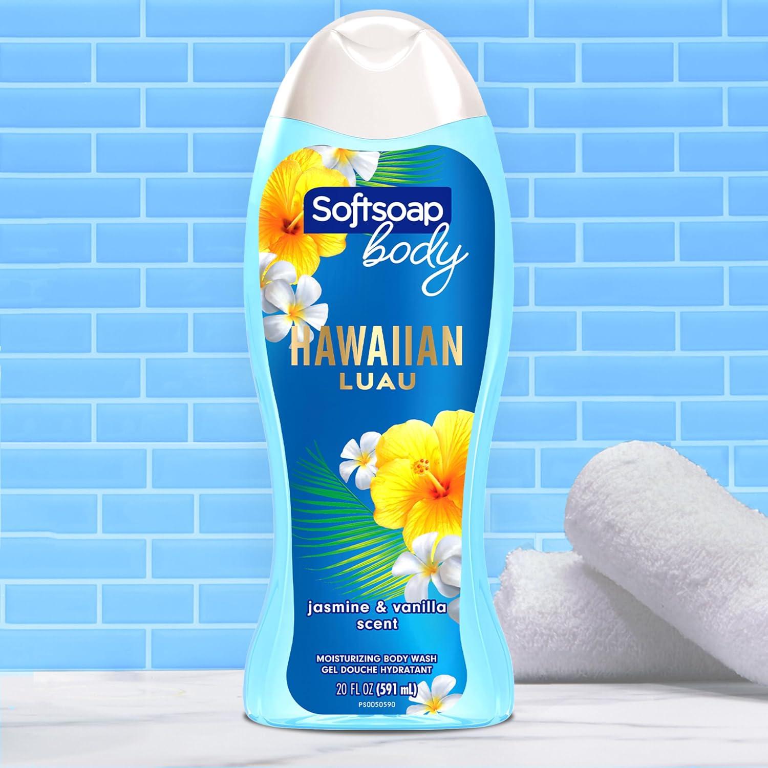 imageSoftsoap Moisturizing body wash macademia 20 ounce pump 20 Fl Oz 4 PacksHawaiian Luau