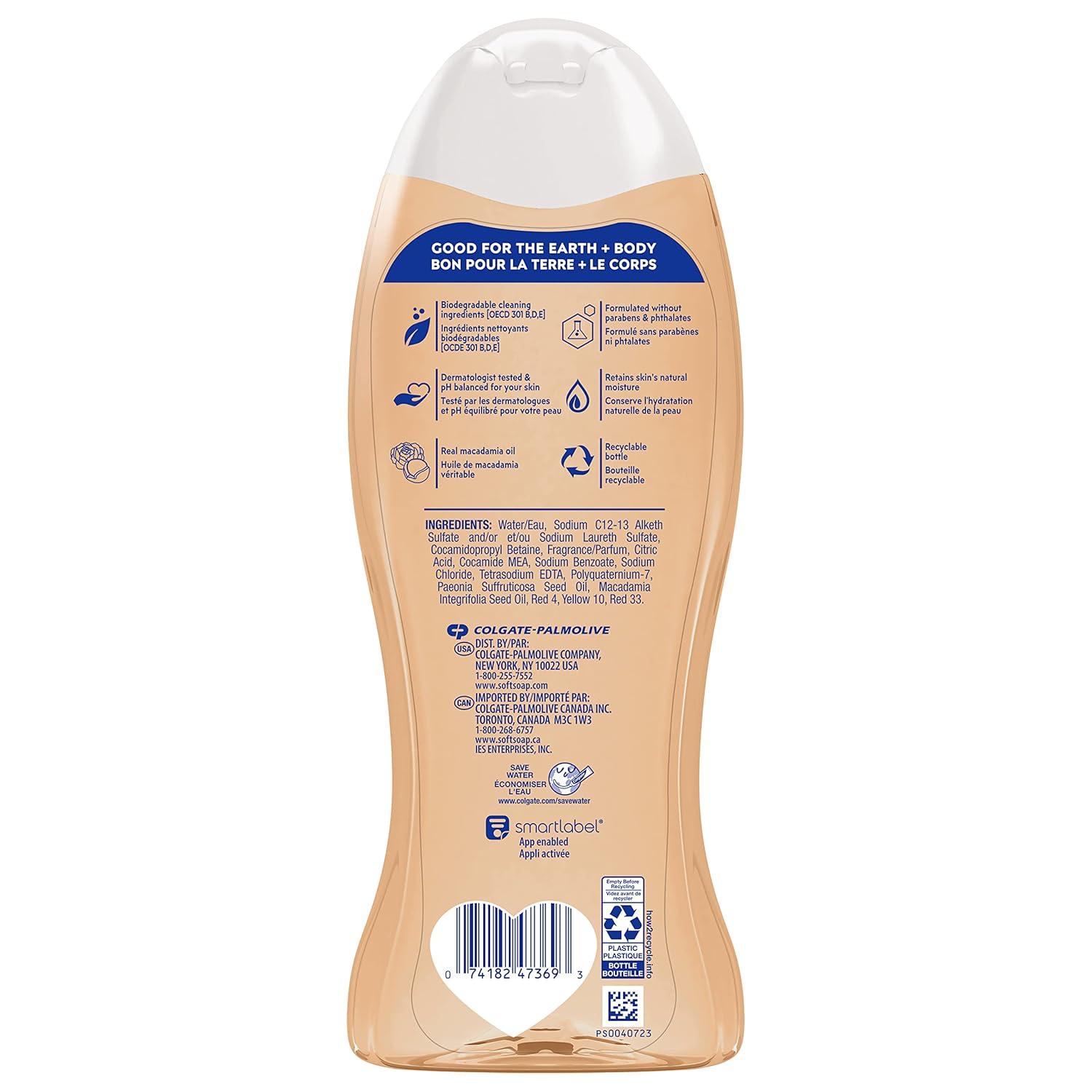 imageSoftsoap Moisturizing body wash macademia 20 ounce pump 20 Fl Oz 4 PacksMacademia