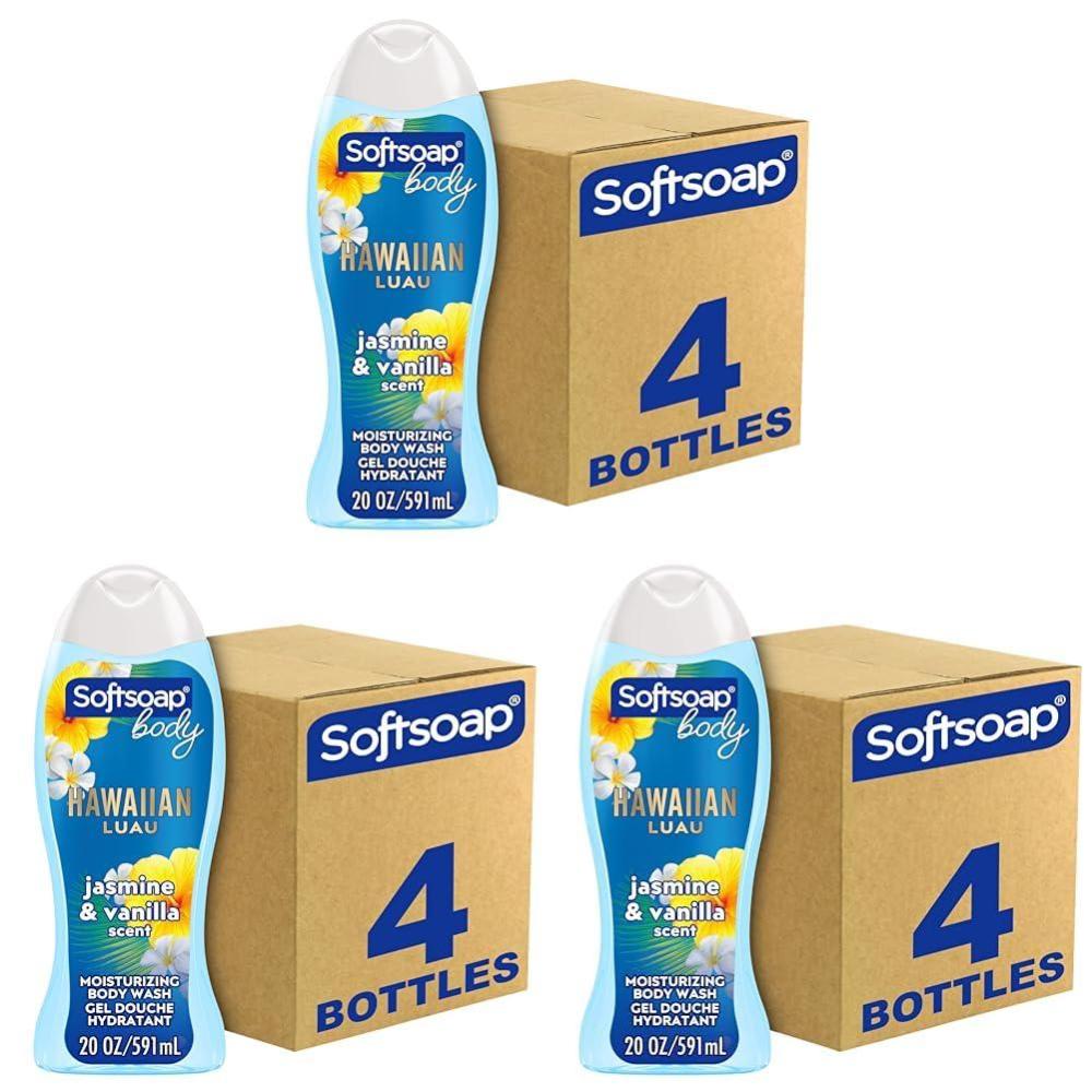 imageSoftsoap Moisturizing body wash macademia 20 ounce pump 20 Fl Oz 4 PacksHawaiian Luau