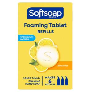 imageSoftsoap Hand Soap Tablets Foaming Hand Soap Refill Tablets Lemon Fizz 6 TabletsLemon Fizz