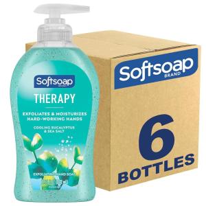 imageSoftsoap Warm Vanilla ampamp Coconut Milk Scent Liquid Hand Soap Moisturizing Liquid Hand Soap 1125 Ounce 6 PackCooling Eucalyptus Sea Salt