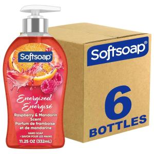 imageSoftsoap Warm Vanilla ampamp Coconut Milk Scent Liquid Hand Soap Moisturizing Liquid Hand Soap 1125 Ounce 6 PackEnergized