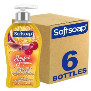 imageSoftsoap Warm Vanilla ampamp Coconut Milk Scent Liquid Hand Soap Moisturizing Liquid Hand Soap 1125 Ounce 6 PackJoyful