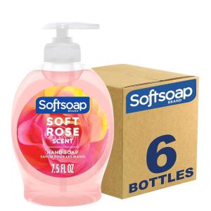 imageSoftsoap Liquid Hand Soap Soft Rose  75 Fl Oz Pack of 6Pink
