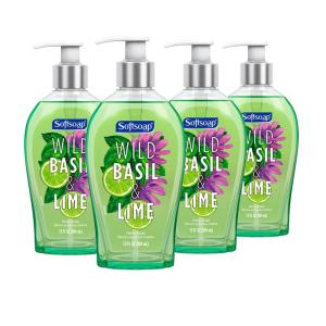 imageSoftsoap Liquid Hand Soap Wild Basil ampamp Lime 13 Ounce 4 Pack13 Fl Oz Pack of 4