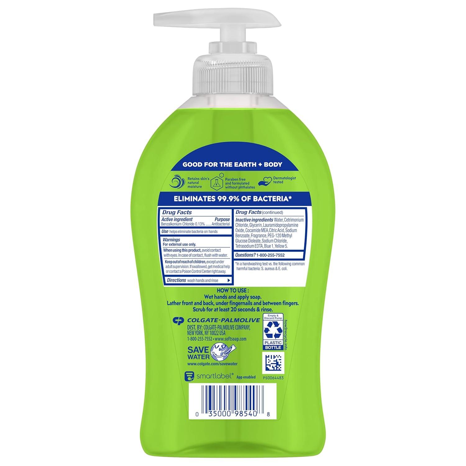 imageSoftsoap Clean ampamp Protect Antibacterial Liquid Hand Soap Cool Splash Hand Soap 1125 Ounce 6 PackSparkling Pear