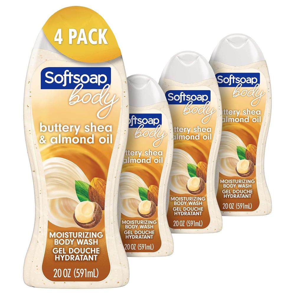 imageSoftsoap Moisturizing body wash macademia 20 ounce pump 20 Fl Oz 4 PacksShea  Almond