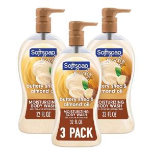 imageSoftsoap Body Wash Pump Coconut Butter Scrub Exfoliating Body Wash 32 Ounce Pack of 1 WHITE Package May VaryShea  Almond